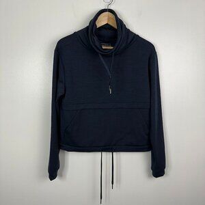 Aritzia Community Navy Blue Cowlneck Sweatshirt 52521 Sweater Small